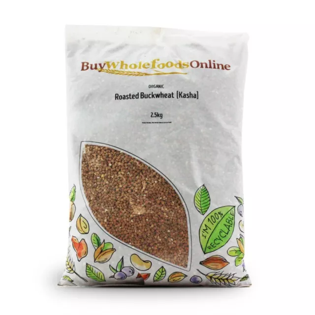 Organic Buckwheat Roasted [Kasha] 2.5kg | BWFO | Free UK Mainland P&P