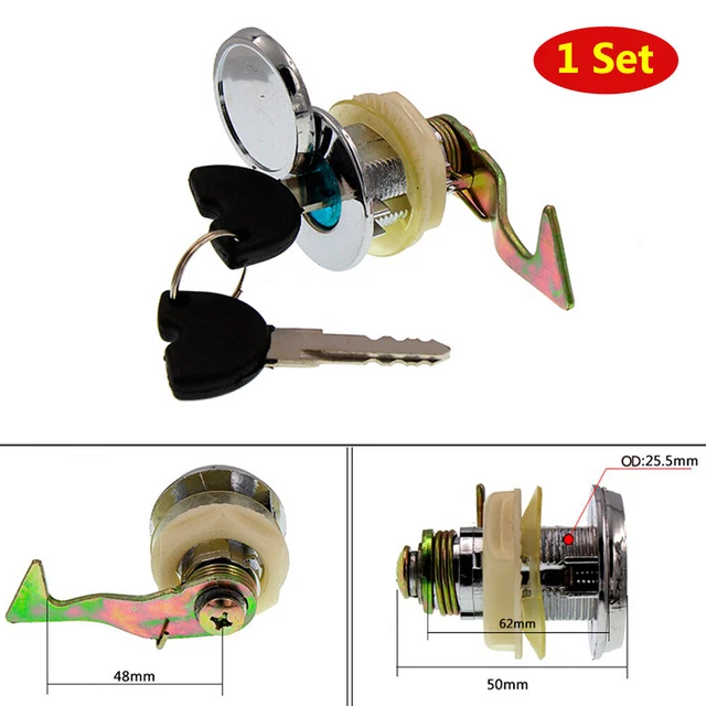 Motorcycle Modified Trunk Locks Rear Seat Luggage Case Tail Box Locks +Keys Part