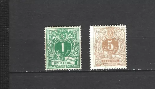 2529- BELGIQUE  N° 26 MH* et N° 28 NSG cote : 87,00 €