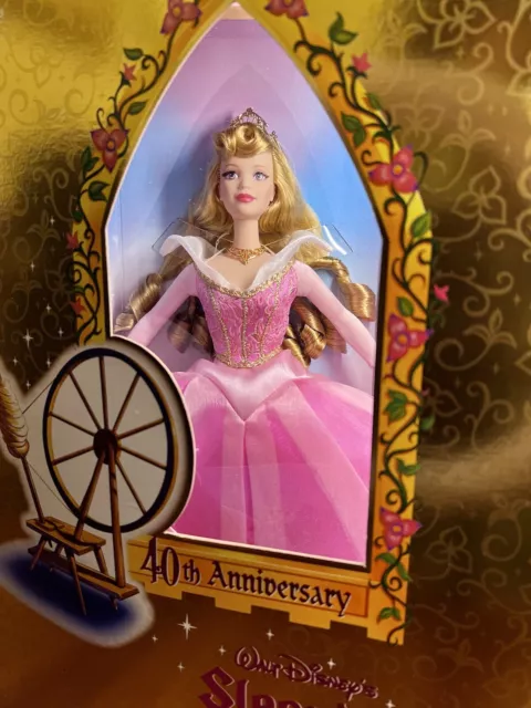 Disney Sleeping Beauty 40th Anniversary Aurora Doll #21712 1998 Mattel NEW