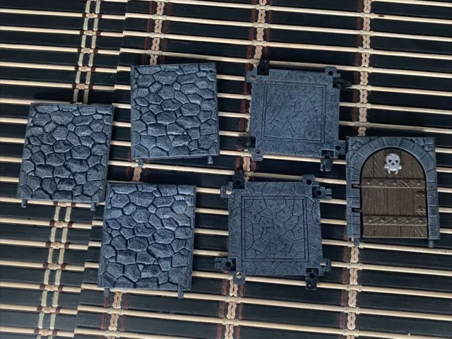 Mage Knight 3D Dungeon Floors/Walls/Doors Lot of 6 RPG D&D Pathfinder Wizkids