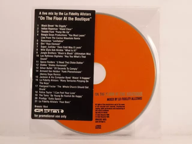 LO FIDELITY ALLSTARS ON THE FLOOR AT THE BOUTIQUE (555) 20+ Track Promo CD Album