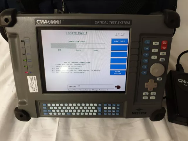 GN Nettest CMA4000i Optical Test System mit Zubehör, Anleitung und Tasche 2