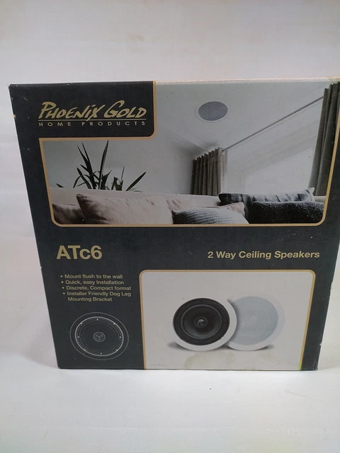 Phoenix Gold 2 Way Ceiling Flush Mount Speakers Brand New