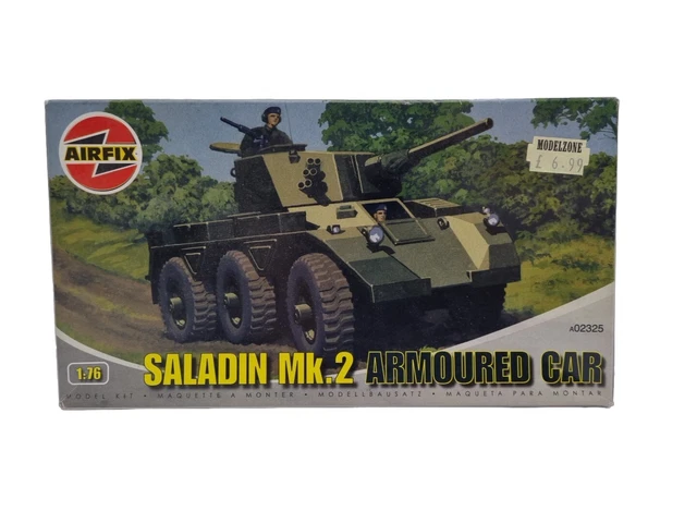 AIRFIX A02325 SALADIN Mk.2 Armoured Car 1:76 Plastic Model Tank Kit £23 ...