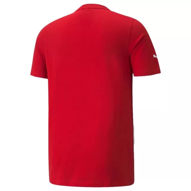 MEN'S PUMA SCUDERIA Ferrari Crest Logo Official Red T-Shirt Size M New ...
