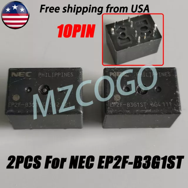 1 Pair 10-Pins 12VDC 30A Automotive Electromagnetic Relay For NEC EP2F-B3G1ST