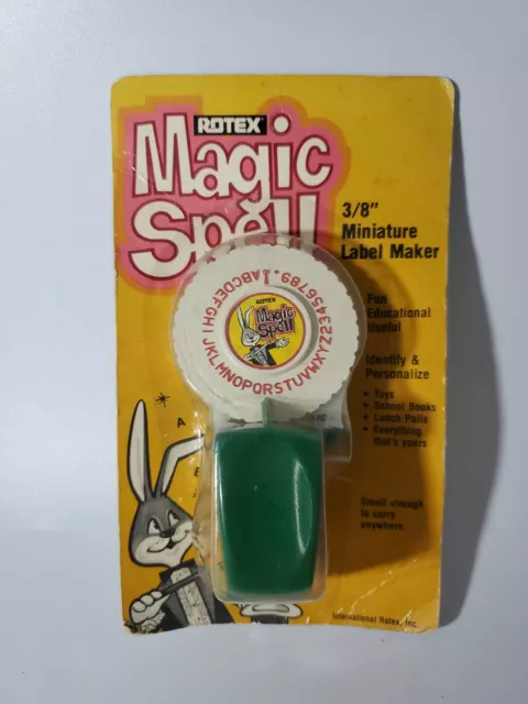 Vintage Rotex Magic Spell Miniature Label Maker NEW OLD STOCK ITEM