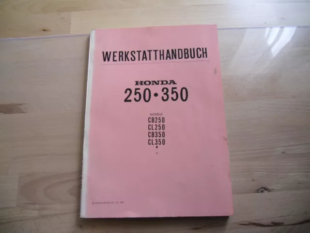 Honda CB 250/350 Werkstatt Handbuch 1972