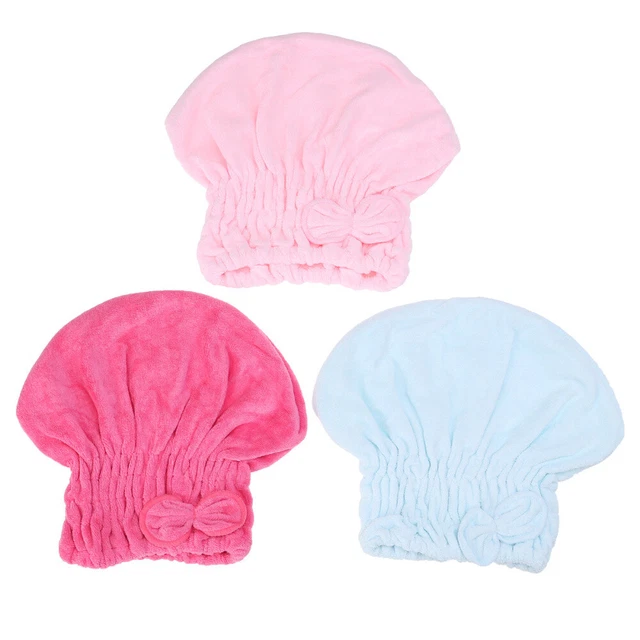 Secado del cabello envoltura toalla cabeza de baño toalla sombrero absorción de agua