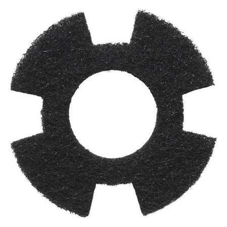 I-Mop 1234344 Stripping Pad,Blk,9" Pad,Trapezoid,Pk10