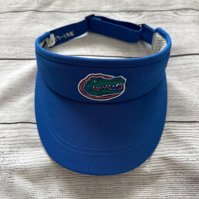 NWOT NIKE DRI-FIT Florida GATORS VISOR Hat Cap BLUE One Size Unisex 