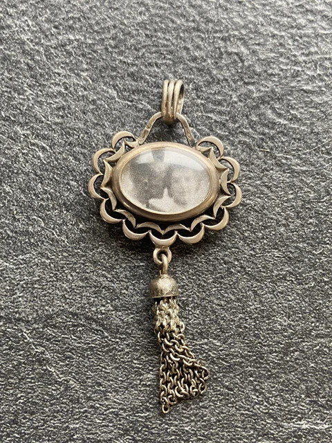 Ancien Médaillon Porte-photo Ou Reliquaire - En Métal, Vintage, Pièce D'occasion à Identifier