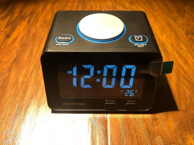 Hondream Digital LCD USB Alarm Clock USB Docking Charger Snooze
