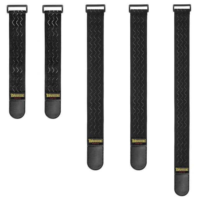 Trilancer Cinghie Elastiche con Antiscivolo  Set da 5 Fascette Riutilizzabili
