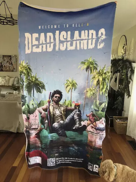 Dead Island 2 - Welcome to Hell - GameStop Fabric Banner Promo Poster 7' X 4'