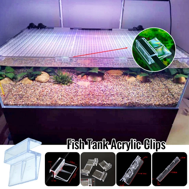Aquarium Fish Tank Acrylic Clips Aquatic Filter Holder Bracket Support Holders