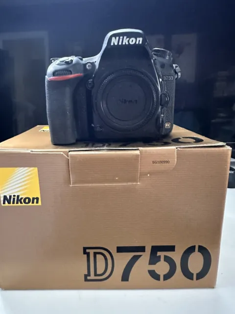 Nikon D750 24.3 MP Digital SLR Camera - Black (Body Only) With Original Box