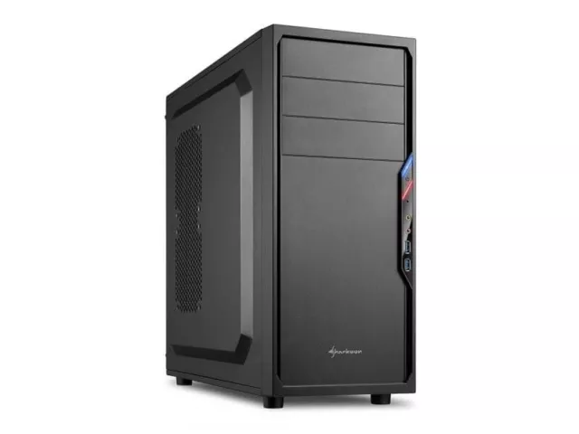 Boitier Ordinateur Sharkoon PC Gehäuse VS4-V Carte Mère Micro-ATX Mini-ITX Usb 3