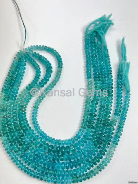 Natural Multi Sky Apatite Semi Precious Gemstone Beads 13 Inch Strand Apatite