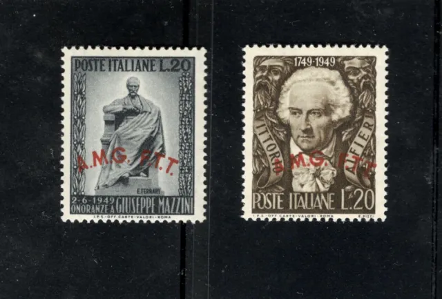 c1945  Trieste Italy SCOTT #45-46 MH stamp