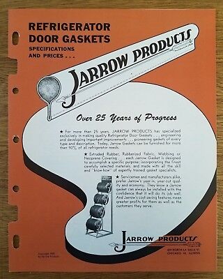 Vintage 1950s Jarrow Prodotti Catalogo E Prezzo List Guarnizioni E Sigilli