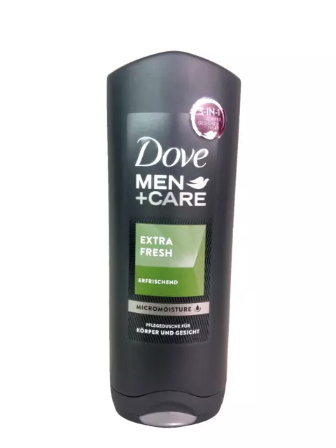 2x Dove Men+Care 3-in-1 Duschgel Köper und Gesicht Extra  Fresh je 250 ml