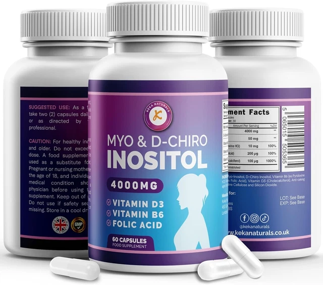 60-CAPSULE WOMEN'S WELLNESS Formula with Myo & D-Chiro Inositol ...