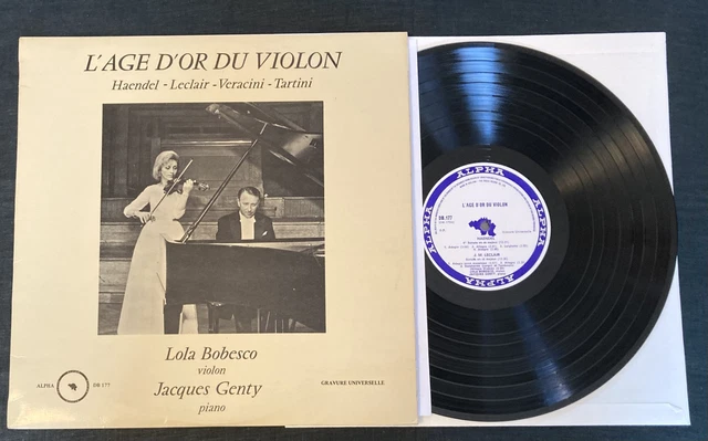 ベルギーLP Lola Bobesco, Jacques Genty Faure: Sonate No1 Pour Violon Et Piano AD7108 ARLEQUIN /00260 ベルギーLP Lola Bobesco, Jacques Genty Faure: Sonate No1