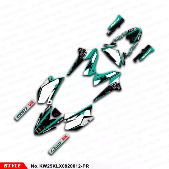 Motocross Full Sticker Vinyl Decal Graphics Kit for KLX250 KLX250S 2008-2020