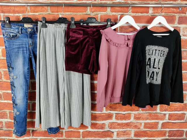 Girls Bundle Age 8-9 Years Next Zara H&M Jeans Trousers Shorts Top T-Shirt 134Cm