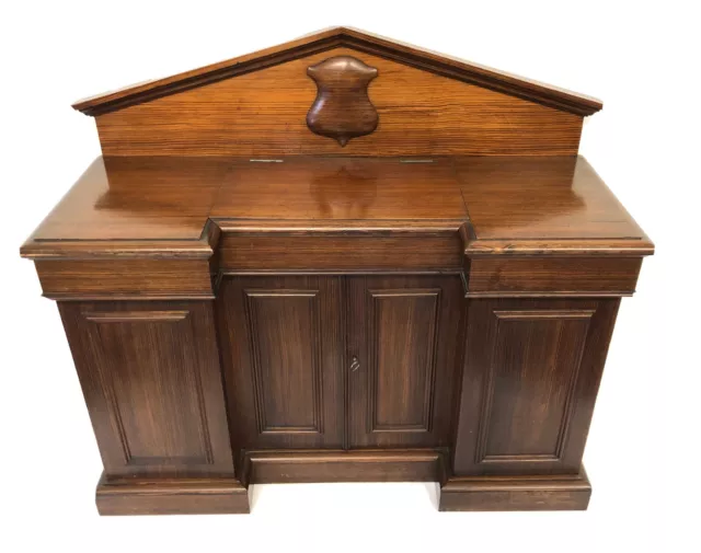 Antique Pitch Pine Miniature Apprentice Piece Base Sideboard Chiffonier Cabinet