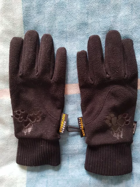 Damen Fleece Handschuhe getragen von Jack Wolfskin Gr. S