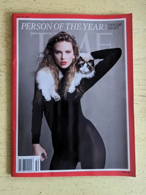 TAYLOR SWIFT w/ CAT - TIME MAGAZINE DECEMBER 2023 - PERSON OF THE YEAR - NEW