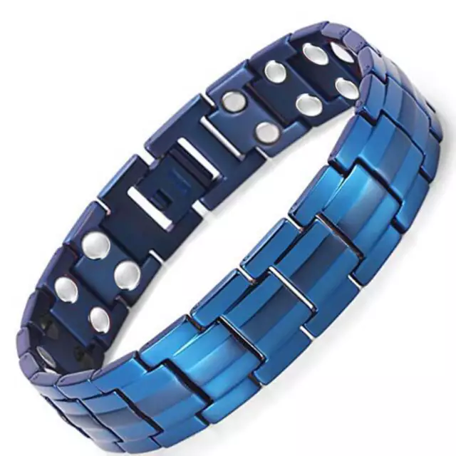 Magnetic Bracelet Therapy Stainless Steel Energy Balance Arthritis Pain Relief