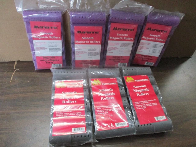 7 paquetes de rodillos magnéticos suaves 12 por paquete, marca Marianna
