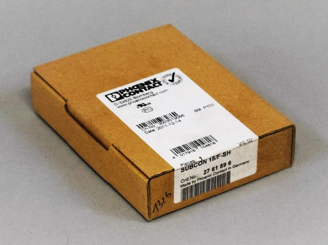 New Phoenix Contact  Subcon 15/F-Sh 2761596 [12 Months Warranty]