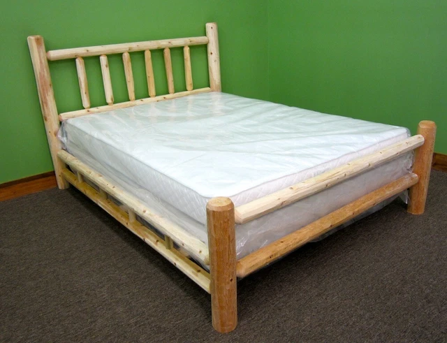 Premium Log Bed - Full - Double Log Side Rail - Free Shipping
