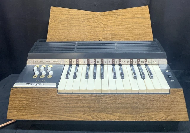MAGNUS MODEL 380 USA Organ Electric 6 Chord TESTED WORKING 60s - 70s £ ...