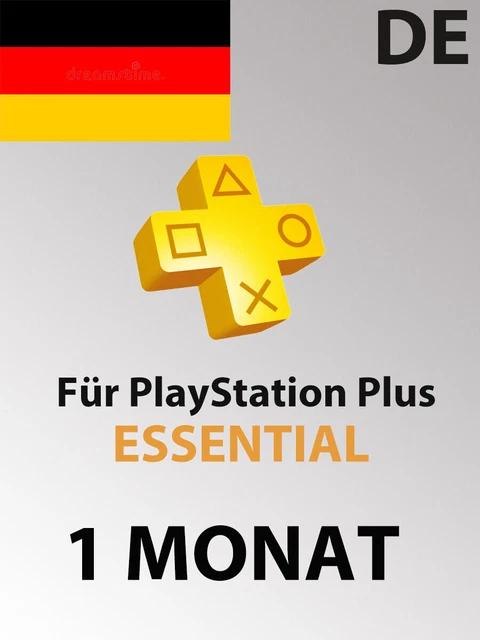 Playstation PLUS Essential 1 Monat - 10 EUR | PS3/PS4/PS5 Digital Code - Nur DE