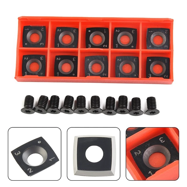 Reliable Performance Replacement Carbide Inserts 10PCS for Wood Lathe Tools 2