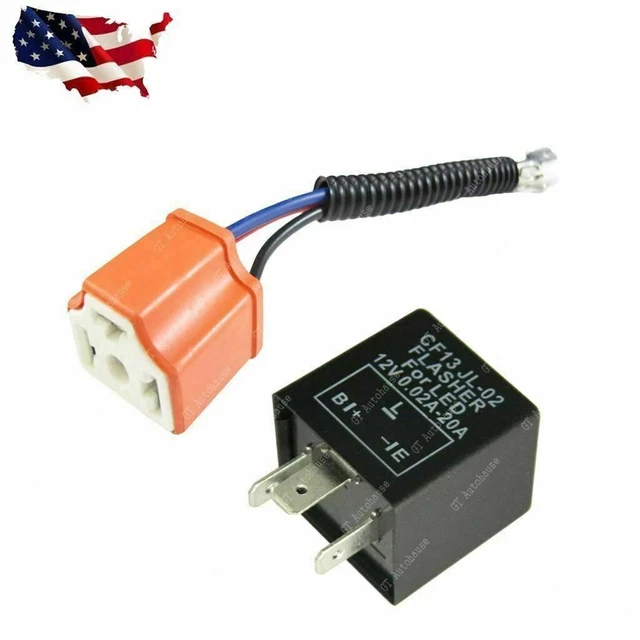 3PIN CAR FLASHER Relay Fix LED Turn Signal Light Hyper Flash For CF13