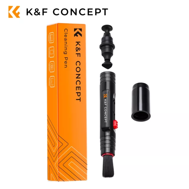 K&F Concept Lens Cleaning Brush Pen Double-Sided with Soft Brush for DSLR Camera