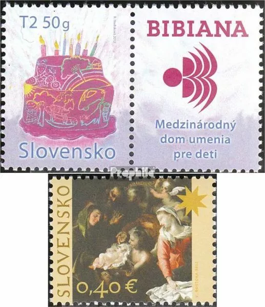 Slovacchia 683Zf con Allunga,694 (completa edizione) MNH 2012 Bambini, Natale