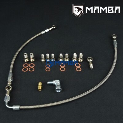 For SUBARU EJ20 EJ25 AVCS Turbo Oil Feed Line / IHI RHF55 VF30 VF35 VF37 VF39 US