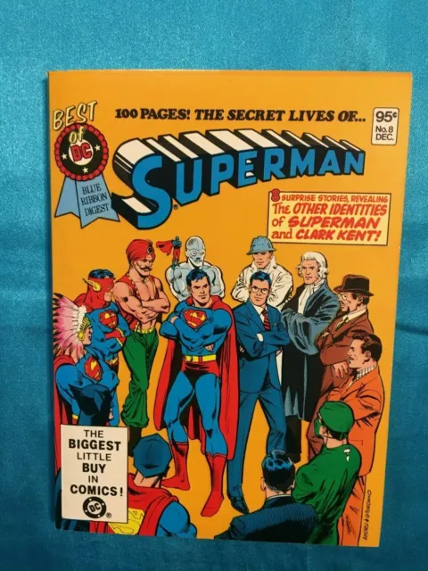 D.C. BLUE RIBBON DIGEST # 8, SUPERMAN! ,Dec. 1980, FINE PLUS CONDITION