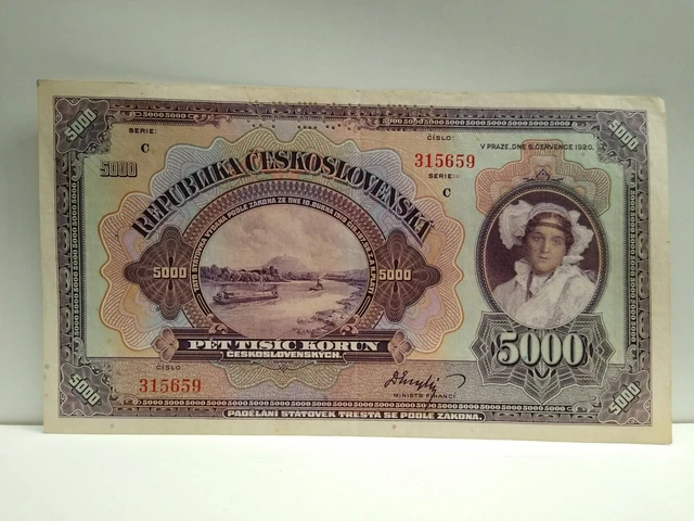 Sammlung, Lot,  5000 Kronen, Böhmen und Mähren, 1942, Prag