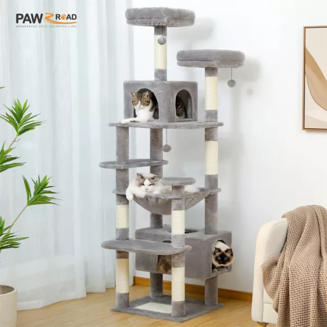 PAWZ Road Cat Tree Tower Scratching Post Scratcher Condo House Bed Toy Furniture