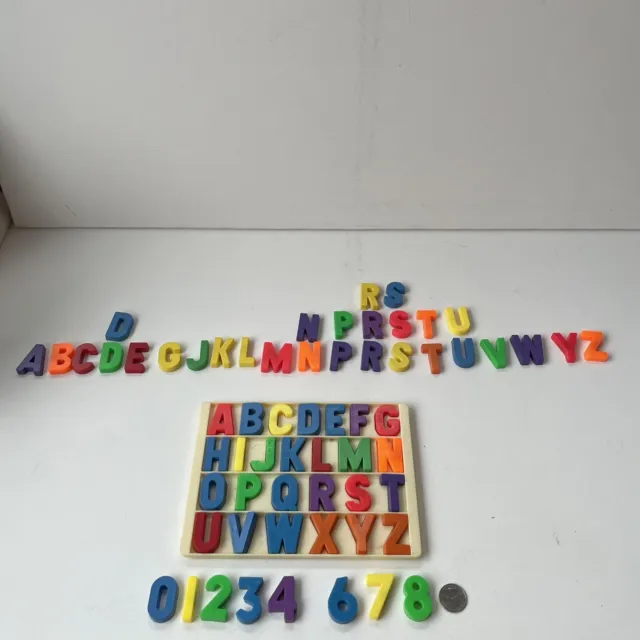 VTG LOT MIXED Colors And Sizes Plastic Magnetic Fridge Alphabet Letters  Numbers $18.00 - PicClick