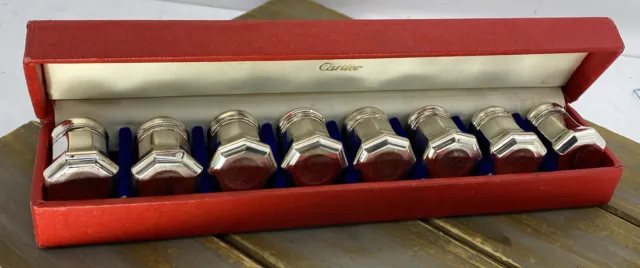 Cartier Salt Pepper Shaker Set 8 In Box